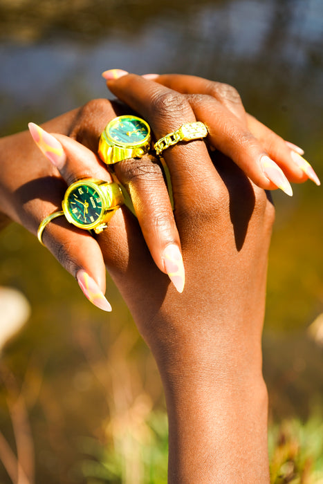 "Golden Hour" Watch Ring