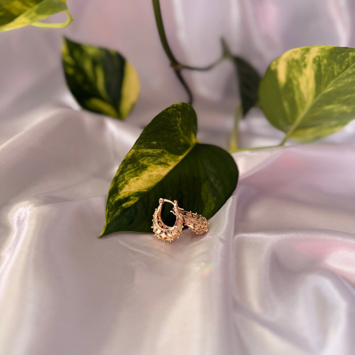 "Auntie's Purse" Rose Gold Hoops