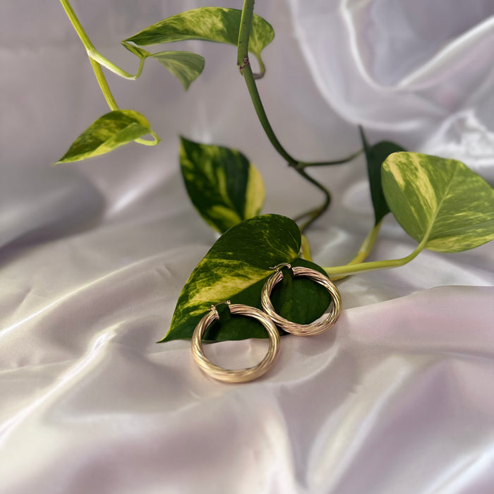 "Fly Girl" Classic Gold Hoops