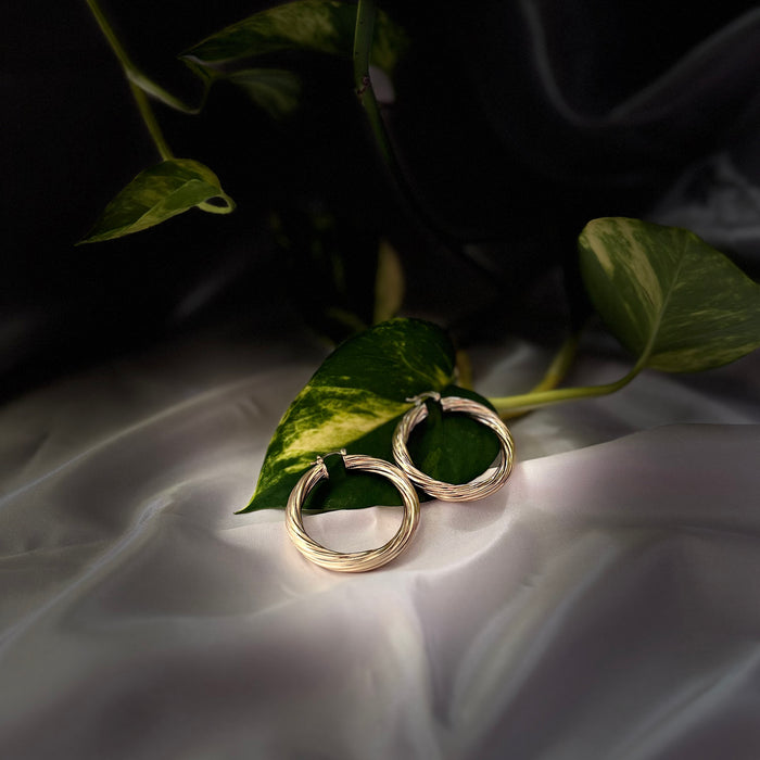 "Fly Girl" Classic Gold Hoops