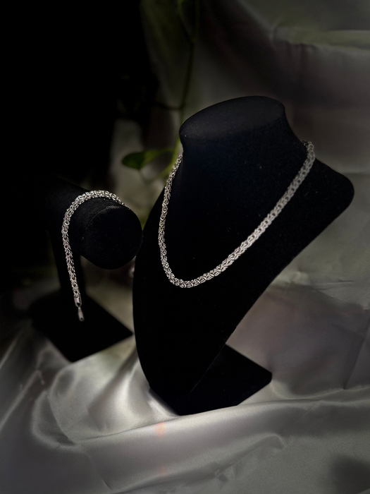 "Silver Lining" Necklace & Bracelet Set