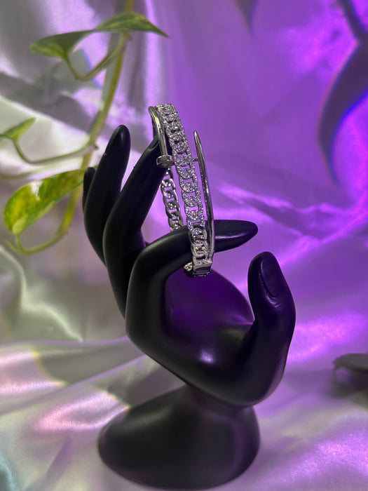 Chains n' Whips Silver Bangle and Ring Set