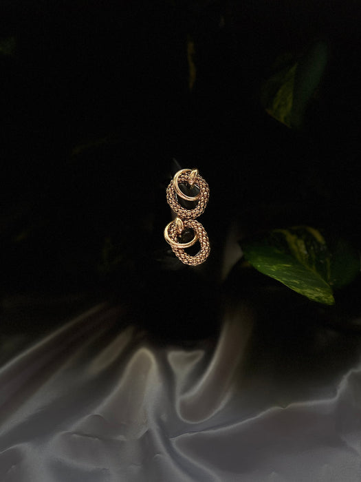 Sika kɔkɔɔ Twin Flame Earrings