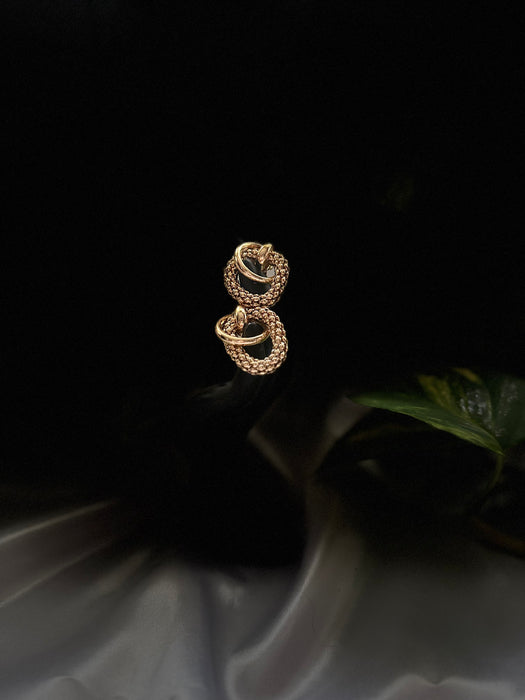 Sika kɔkɔɔ Twin Flame Earrings